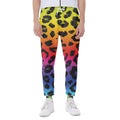 Rainbow Leopard Print Joggers