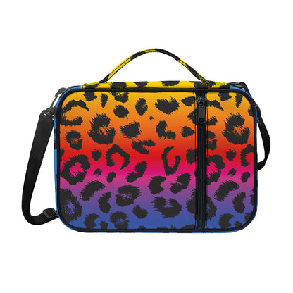 Rainbow Leopard Print Shoulder Strap Bible Bag