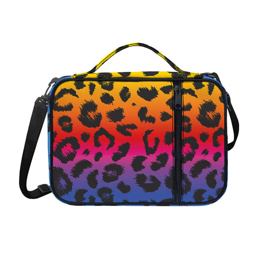 Rainbow Leopard Print Shoulder Strap Bible Bag
