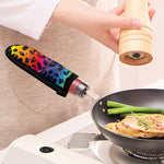 Rainbow Leopard Print Skillet Handle Cover