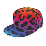 Rainbow Leopard Print Snapback Cap