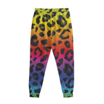 Rainbow Leopard Print Sweatpants