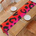 Rainbow Leopard Print Table Runner