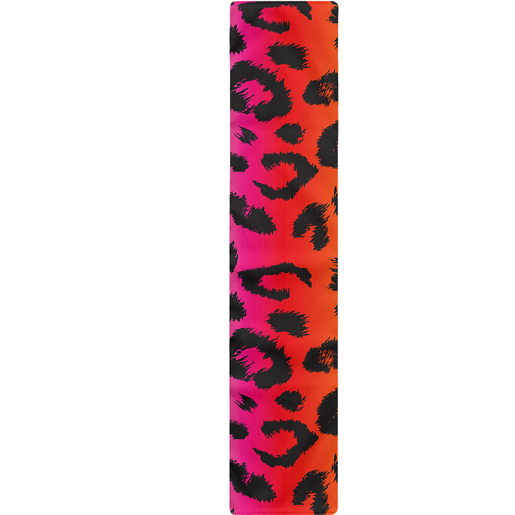 Rainbow Leopard Print Table Runner