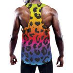 Rainbow Leopard Print Training Tank Top
