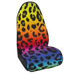Rainbow Leopard Print Waterproof Car Seat Cover