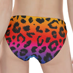 Rainbow Leopard Print Women's Panties