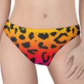 Rainbow Leopard Print Women's Thong