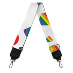 Rainbow LGBT Heart Pattern Print Bag Strap