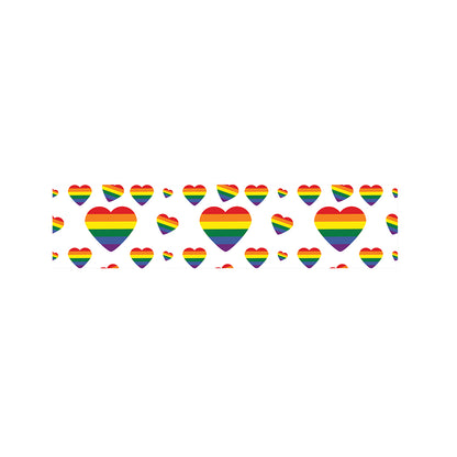 Rainbow LGBT Heart Pattern Print Bed Runner