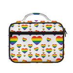 Rainbow LGBT Heart Pattern Print Briefcase Bible Bag