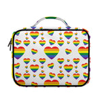 Rainbow LGBT Heart Pattern Print Briefcase Bible Bag