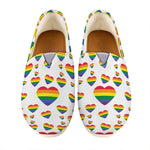 Rainbow LGBT Heart Pattern Print Casual Shoes