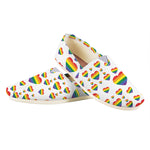 Rainbow LGBT Heart Pattern Print Casual Shoes