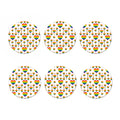 Rainbow LGBT Heart Pattern Print Coaster Set