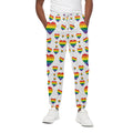 Rainbow LGBT Heart Pattern Print Cotton Sweatpants