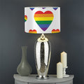 Rainbow LGBT Heart Pattern Print Drum Lamp Shade