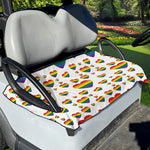 Rainbow LGBT Heart Pattern Print Golf Cart Seat Cover