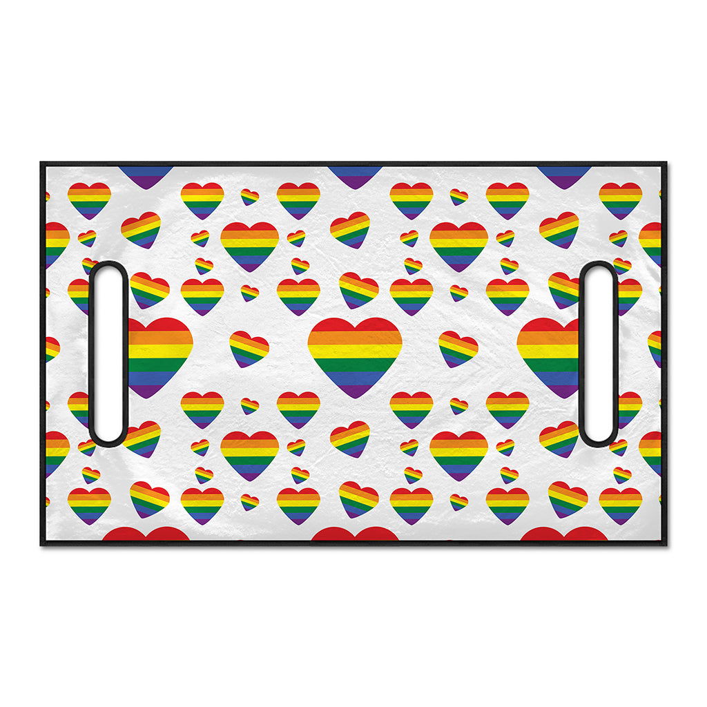 Rainbow LGBT Heart Pattern Print Golf Cart Seat Cover