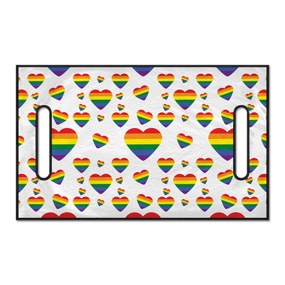Rainbow LGBT Heart Pattern Print Golf Cart Seat Cover