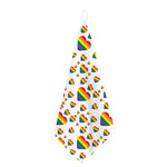Rainbow LGBT Heart Pattern Print Hand Towel