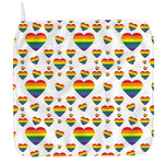 Rainbow LGBT Heart Pattern Print Hand Towel