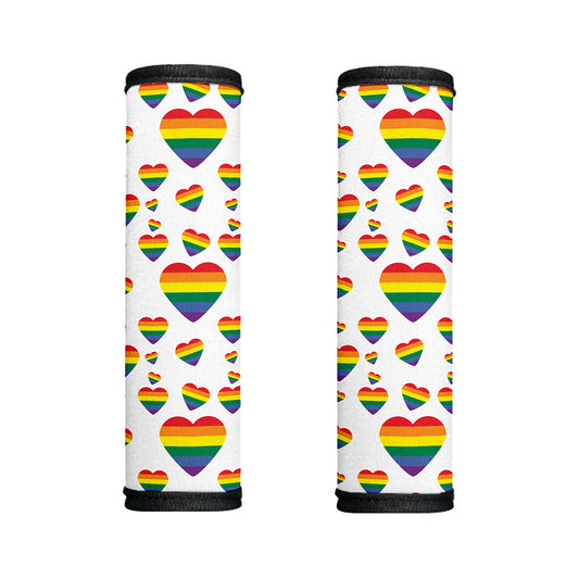 Rainbow LGBT Heart Pattern Print Handle Covers