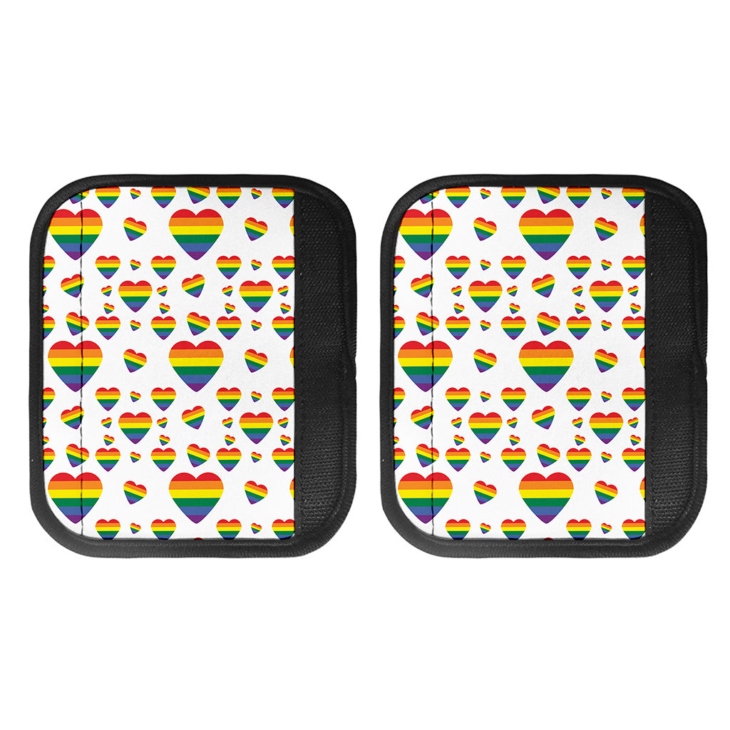 Rainbow LGBT Heart Pattern Print Handle Covers