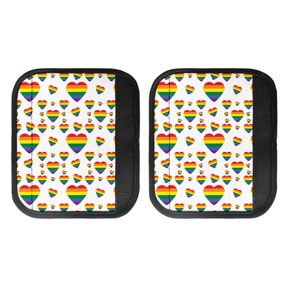 Rainbow LGBT Heart Pattern Print Handle Covers