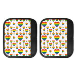 Rainbow LGBT Heart Pattern Print Handle Covers