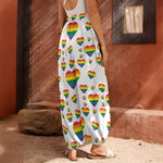 Rainbow LGBT Heart Pattern Print Harem Pants