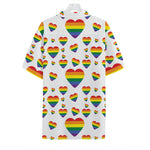 Rainbow LGBT Heart Pattern Print Hawaiian Shirt