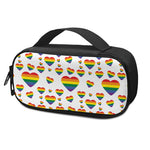 Rainbow LGBT Heart Pattern Print Insulin Cooler Travel Case