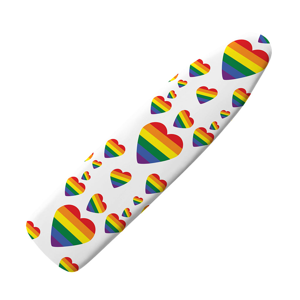 Rainbow LGBT Heart Pattern Print Ironing Board Cover