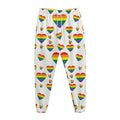Rainbow LGBT Heart Pattern Print Jogger Pants