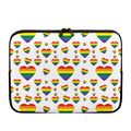 Rainbow LGBT Heart Pattern Print Laptop Sleeve