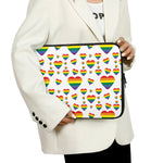 Rainbow LGBT Heart Pattern Print Laptop Sleeve