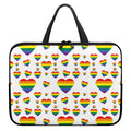 Rainbow LGBT Heart Pattern Print Laptop Sleeve With Handle