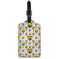 Rainbow LGBT Heart Pattern Print Luggage Tag