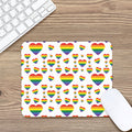 Rainbow LGBT Heart Pattern Print Mouse Pad