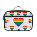 Rainbow LGBT Heart Pattern Print Portable Lunch Bag