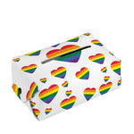 Rainbow LGBT Heart Pattern Print Rectangle Tissue Box Cover