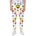 Rainbow LGBT Heart Pattern Print Joggers