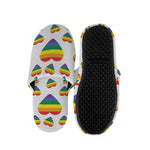Rainbow LGBT Heart Pattern Print Slippers
