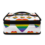 Rainbow LGBT Heart Pattern Print Small Lunch Bag