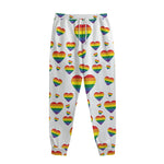 Rainbow LGBT Heart Pattern Print Sweatpants