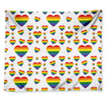 Rainbow LGBT Heart Pattern Print Tapestry