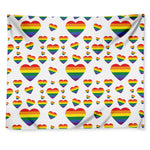 Rainbow LGBT Heart Pattern Print Tapestry