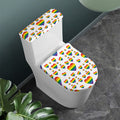 Rainbow LGBT Heart Pattern Print Toilet Lid And Tank Cover Set