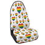 Rainbow LGBT Heart Pattern Print Waterproof Car Seat Cover